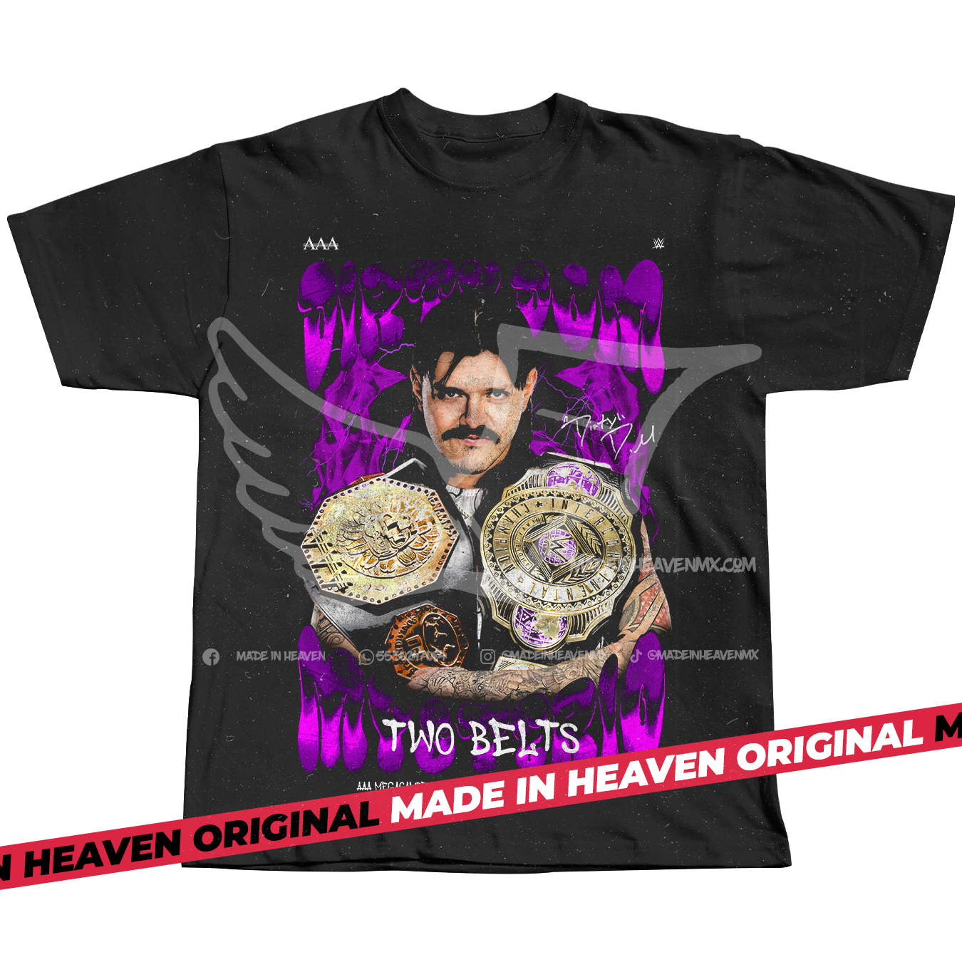 DIRTY DOMINIK MYSTERIO TWO BELTS