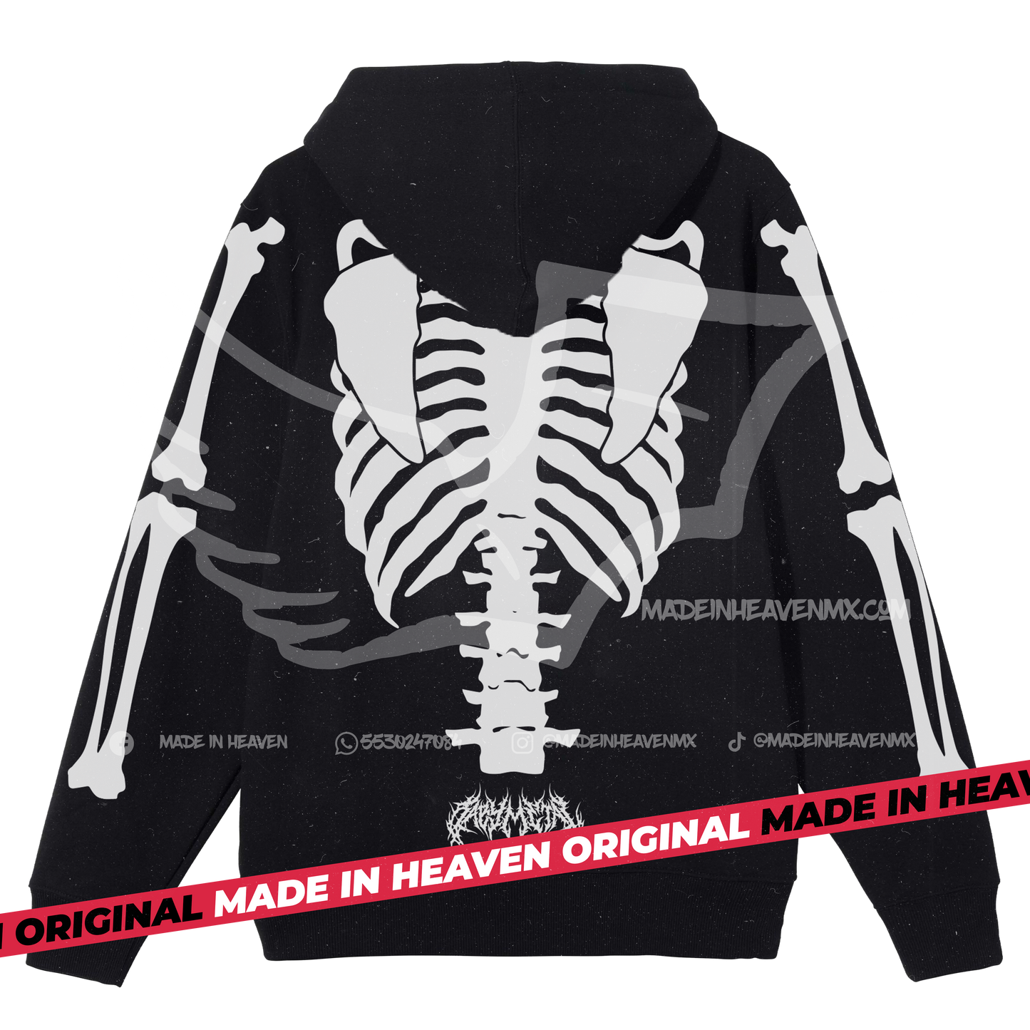 HODDIE BLACK BABYMETAL SKULL CIERRE
