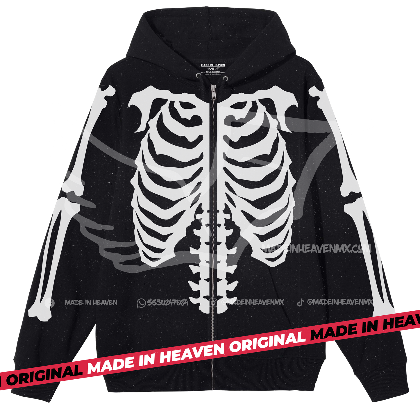 HODDIE BLACK BABYMETAL SKULL CIERRE